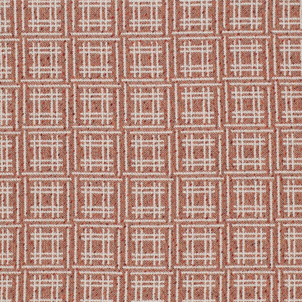 F300-247 Abstract & Geometric Orange & Rust Charlotte Fabrics Woven Patterns