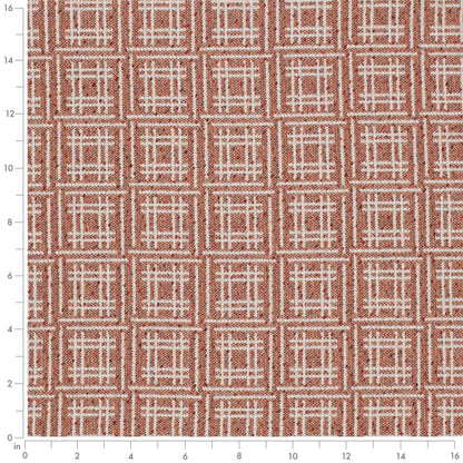 F300-247 Abstract & Geometric nan Orange & Rust Performance Colors