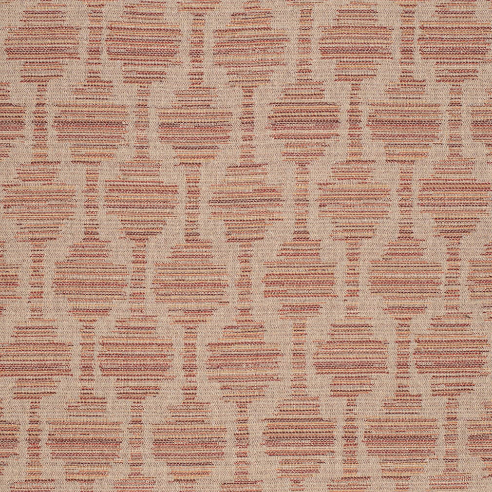 F300-248 Abstract & Geometric Orange & Rust Charlotte Fabrics Crypton,Woven Patterns