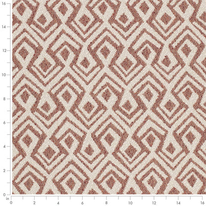 F300-251 Abstract & Geometric,Global nan Orange & Rust Performance Colors