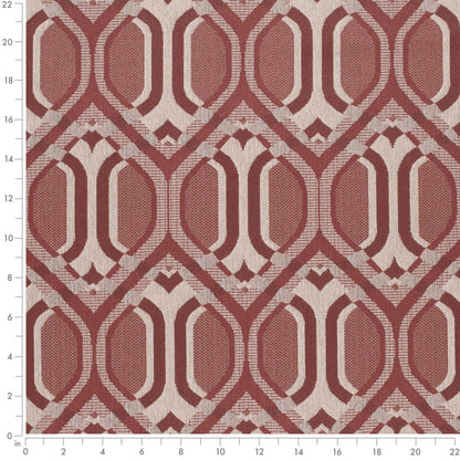 F300-252 Abstract & Geometric nan Orange & Rust,Red & Burgundy Performance Colors