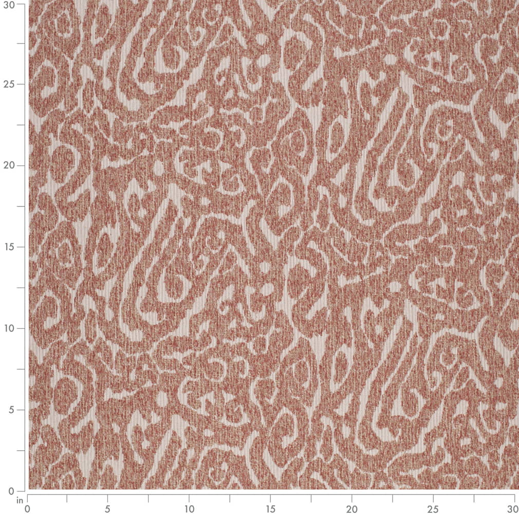 F300-253 Abstract & Geometric,Global nan Orange & Rust Performance Colors