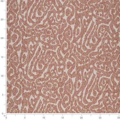 F300-253 Abstract & Geometric,Global nan Orange & Rust Performance Colors