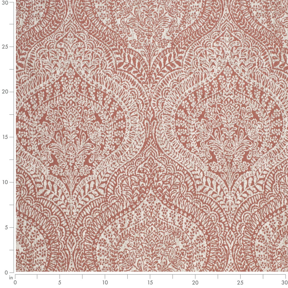 F300-255 Damask nan Orange & Rust Performance Colors