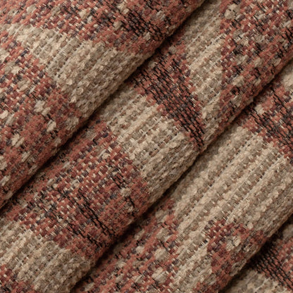 F300-256 Abstract & Geometric,Leaves nan Orange & Rust Performance Colors