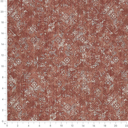 F300-257 Abstract & Geometric nan Orange & Rust Performance Colors