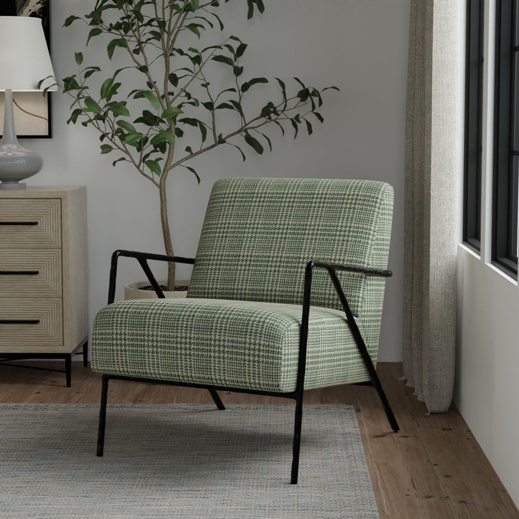 F300-262 Abstract & Geometric,Check & Houndstooth,Plaid nan Aqua & Teal,Green Performance Colors