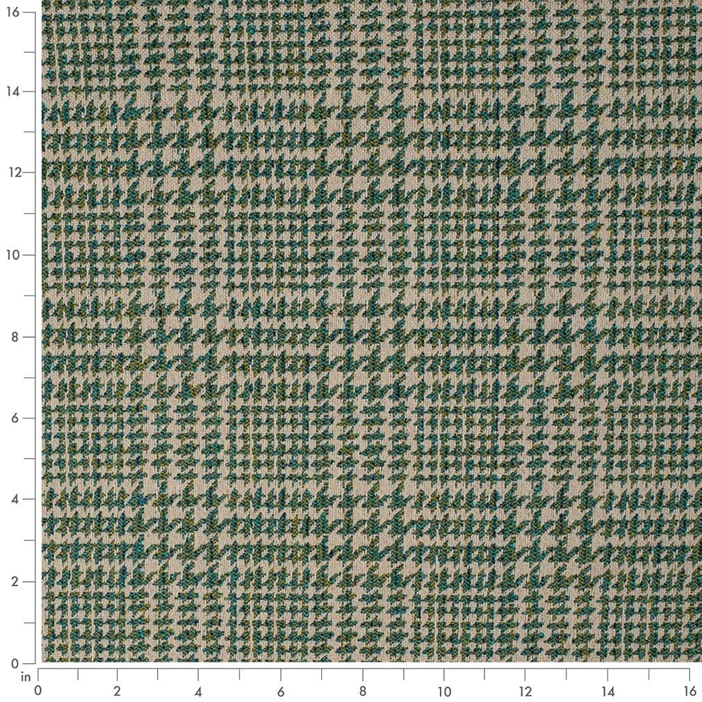 F300-262 Abstract & Geometric,Check & Houndstooth,Plaid nan Aqua & Teal,Green Performance Colors
