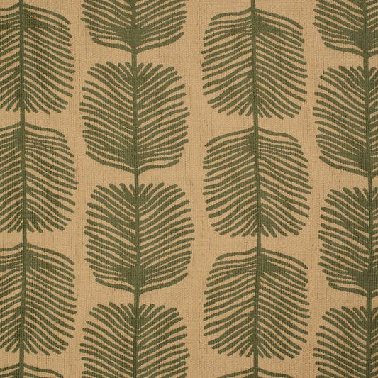 F300-264 Abstract & Geometric,Leaves,Tropical & Botanical Green Charlotte Fabrics Woven Patterns