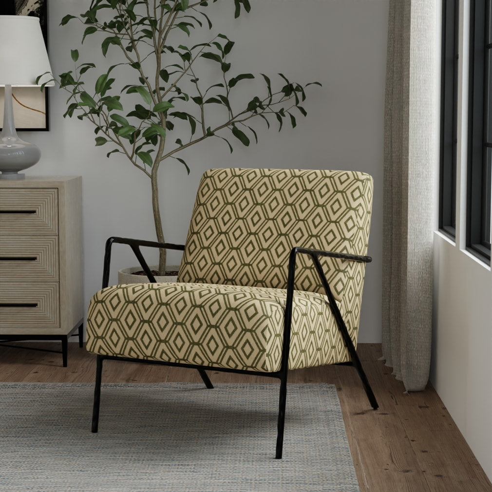 F300-271 Abstract & Geometric nan Green Performance Colors