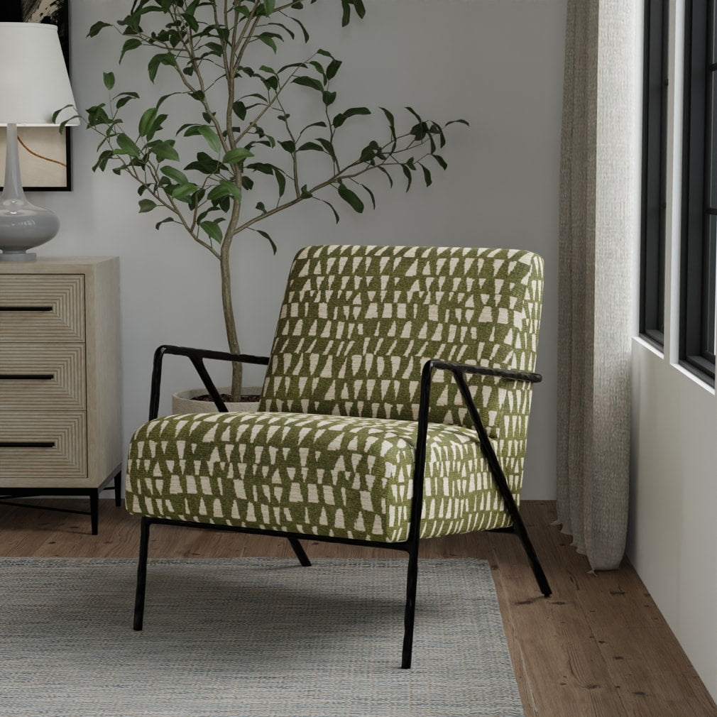 F300-273 Abstract & Geometric nan Green Performance Colors