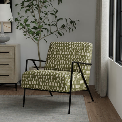 F300-273 Abstract & Geometric nan Green Performance Colors