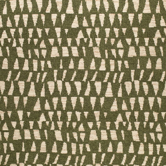 F300-273 Abstract & Geometric Green Charlotte Fabrics Woven Patterns