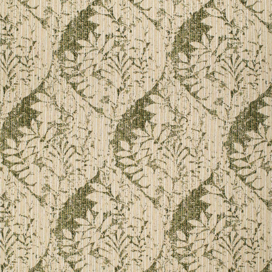 F300-274 Abstract & Geometric,Leaves Green Charlotte Fabrics Woven Patterns