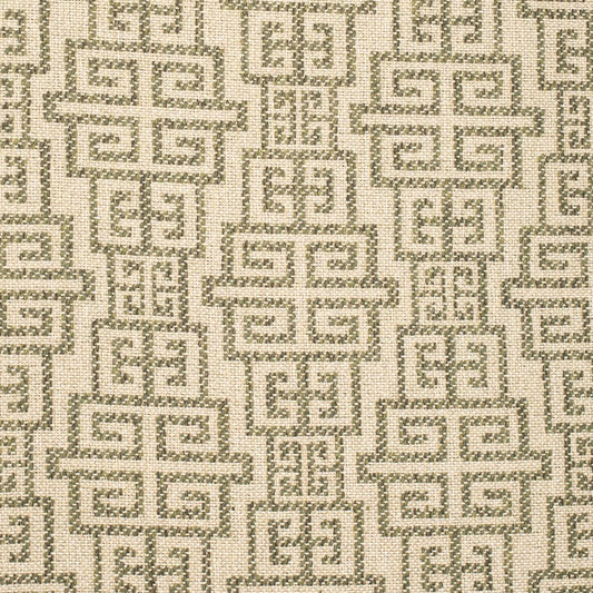 F300-282 Abstract & Geometric,Greek Key nan Green Performance Colors
