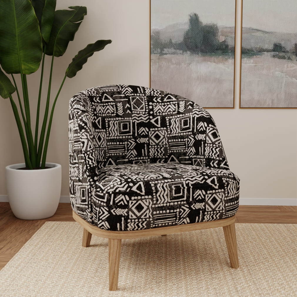 F300-313 Abstract & Geometric,Global nan Black Performance Colors