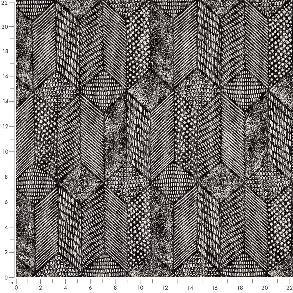 F300-317 Abstract & Geometric,Global nan Black Performance Colors