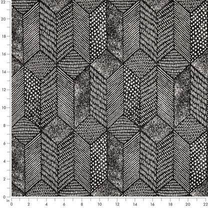 F300-317 Abstract & Geometric,Global nan Black Performance Colors