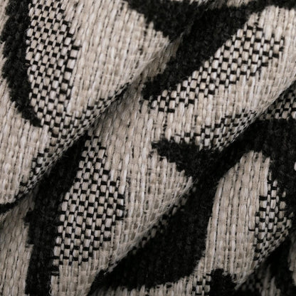 F300-332 Abstract & Geometric,Leaves nan Black Performance Colors