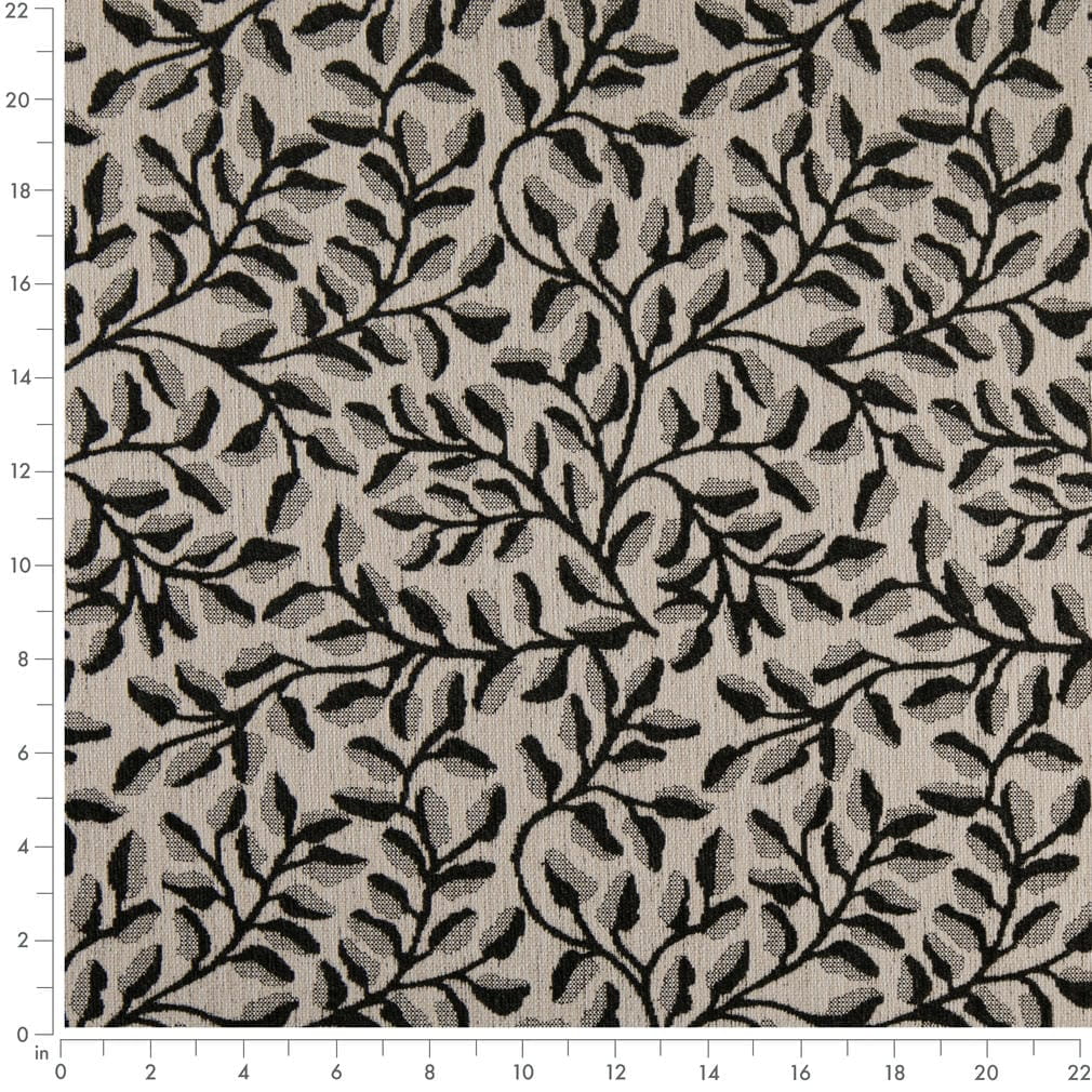 F300-332 Abstract & Geometric,Leaves nan Black Performance Colors