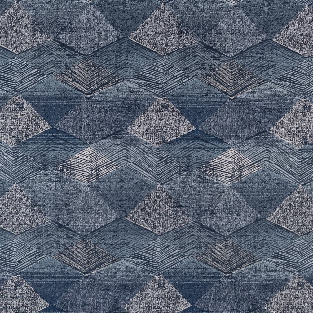 F400-134 Abstract & Geometric Blue Charlotte Fabrics Woven Patterns