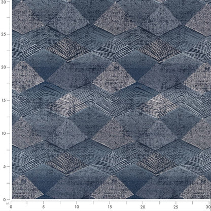 F400-134 Abstract & Geometric nan Blue Performance Colors