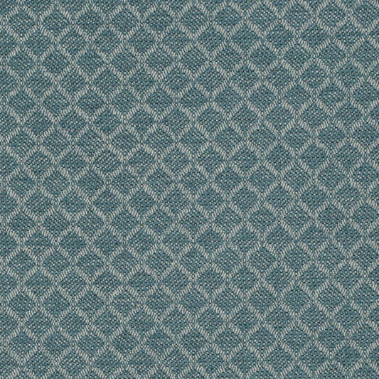 F400-149 Abstract & Geometric,Diamonds,Small Scale Aqua & Teal Charlotte Fabrics Chenille,Crypton,Woven Patterns