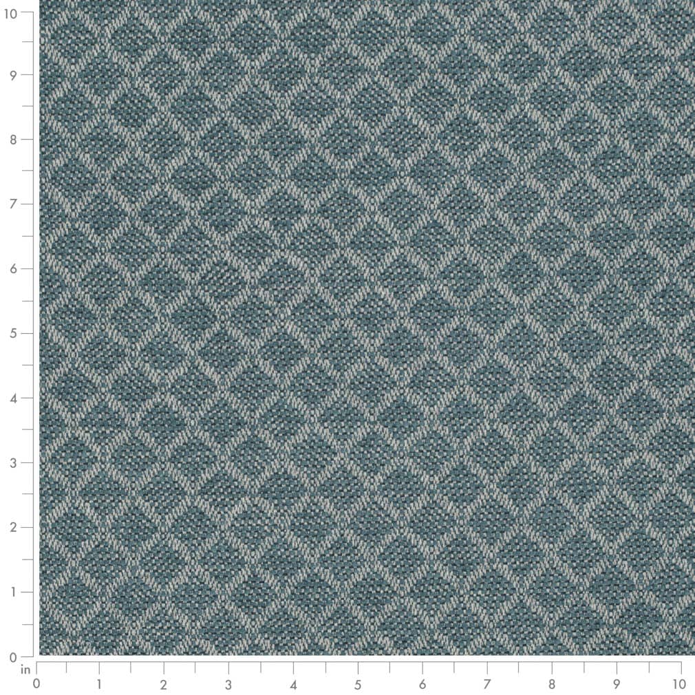 F400-149 Abstract & Geometric,Diamonds,Small Scale nan Aqua & Teal Performance Colors