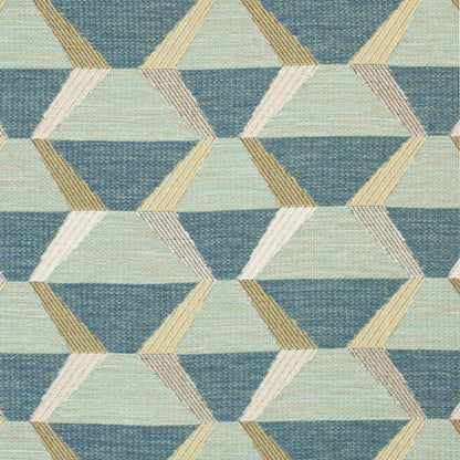 F400-152 Abstract & Geometric nan Aqua & Teal Performance Colors