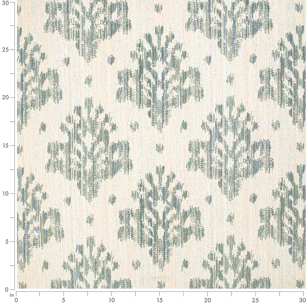 F400-154 Abstract & Geometric,Damask,Global nan Aqua & Teal Performance Colors