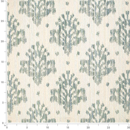 F400-154 Abstract & Geometric,Damask,Global nan Aqua & Teal Performance Colors