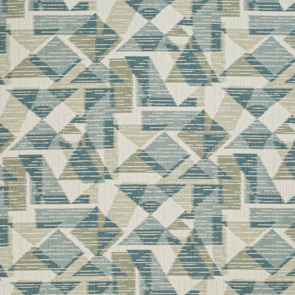 F400-155 Abstract & Geometric Blue,Green Charlotte Fabrics Woven Patterns