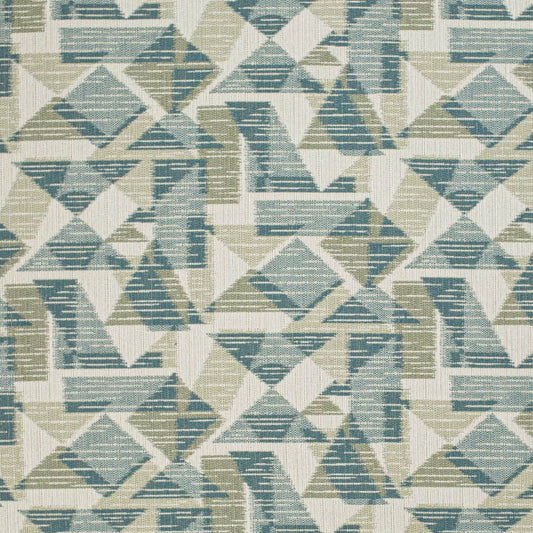 F400-155 Abstract & Geometric Blue,Green Charlotte Fabrics Woven Patterns