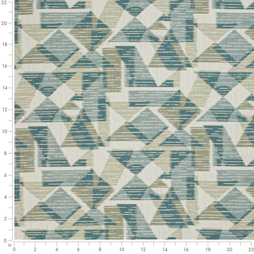 F400-155 Abstract & Geometric nan Blue,Green Performance Colors