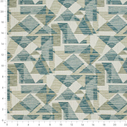 F400-155 Abstract & Geometric nan Blue,Green Performance Colors