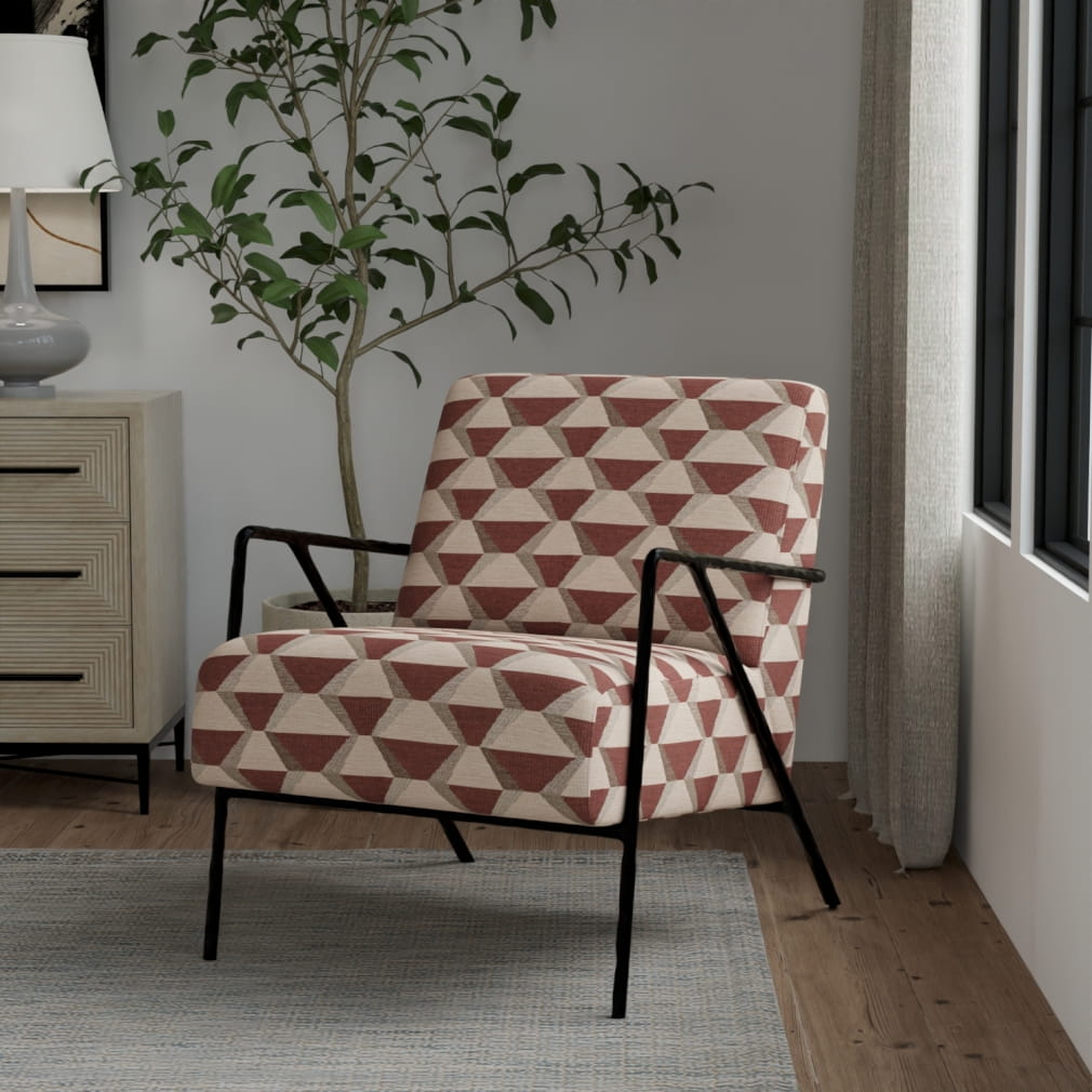 F400-160 Abstract & Geometric nan Orange & Rust,Red & Burgundy Performance Colors