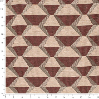 F400-160 Abstract & Geometric nan Orange & Rust,Red & Burgundy Performance Colors