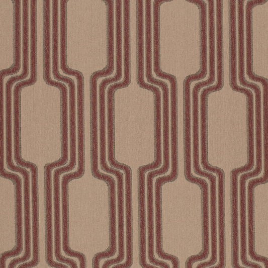 F400-167 Abstract & Geometric Orange & Rust Charlotte Fabrics Woven Patterns