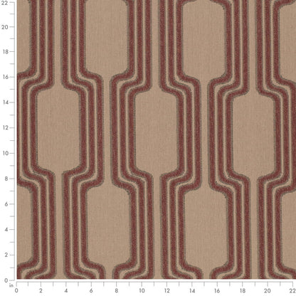 F400-167 Abstract & Geometric nan Orange & Rust Performance Colors