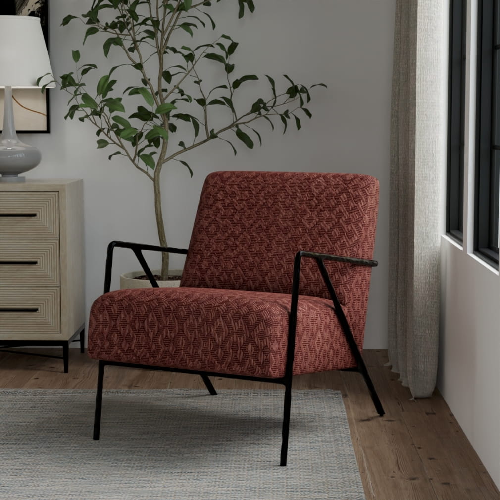 F400-168 Abstract & Geometric,Global nan Orange & Rust,Red & Burgundy Performance Colors