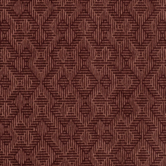 F400-168 Abstract & Geometric,Global Orange & Rust,Red & Burgundy Charlotte Fabrics Crypton,Velvet,Woven Patterns