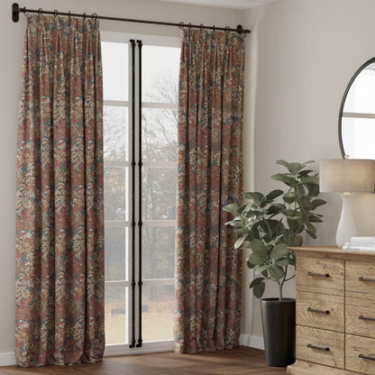 F400-171 Floral,Leaves nan Orange & Rust Performance Colors