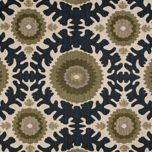 F400-174 Abstract & Geometric,Global Blue,Green Charlotte Fabrics Woven Patterns