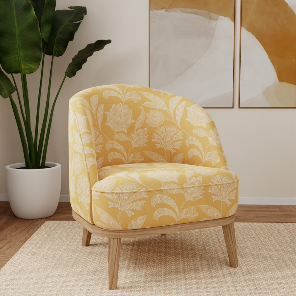 F400-187 Floral nan Gold & Yellow Performance Colors