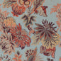F910215 Thibaut Blue and Cinnamon Fabric