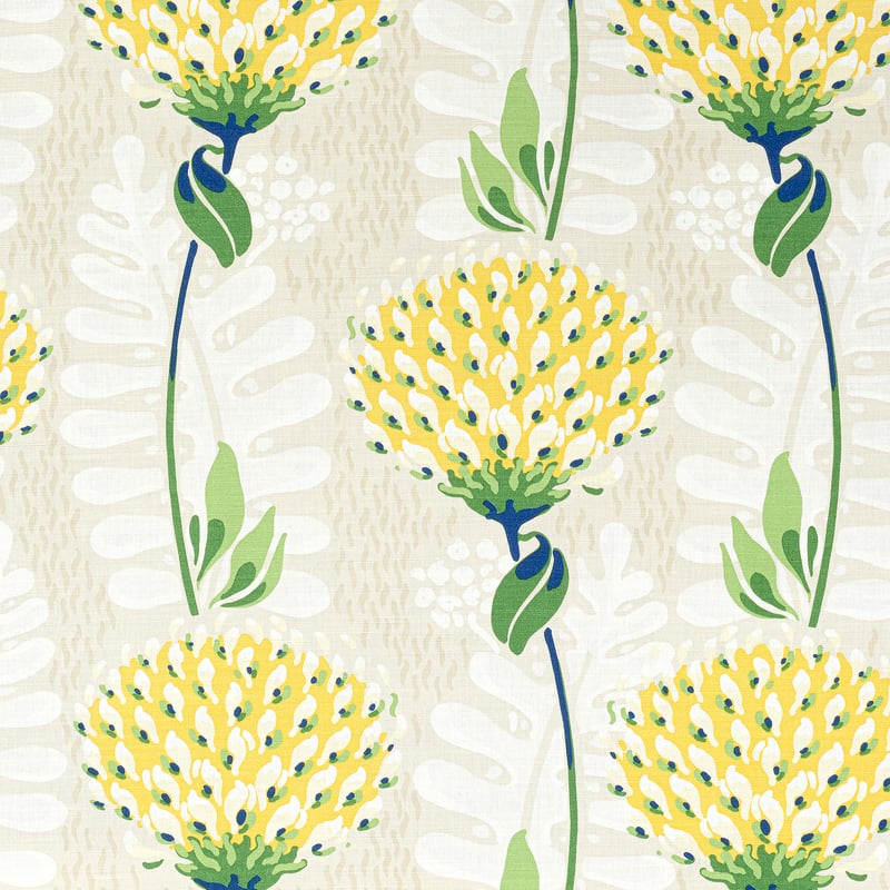 F910646 Thibaut Yellow Fabric