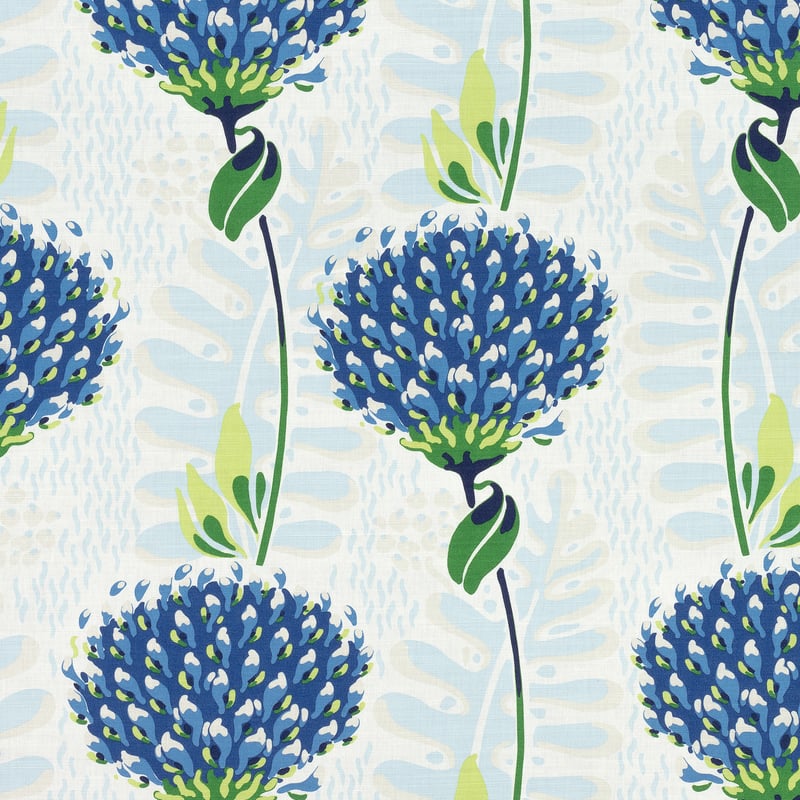 F910650 Thibaut Blue and Green Fabric