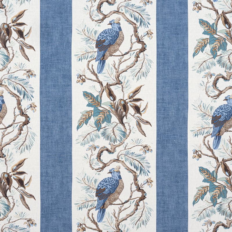 F910861 Thibaut Blue Fabric