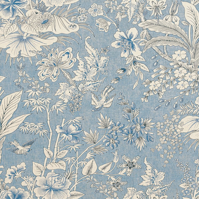 F913602 Thibaut Blue Fabric