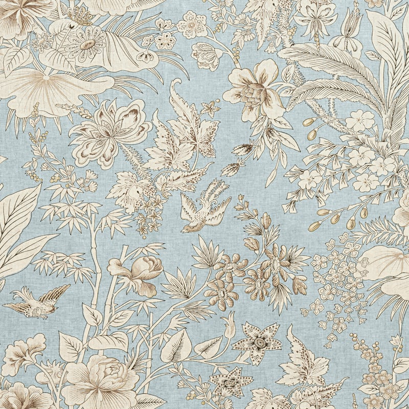 F913604 Thibaut Spa Blue Fabric